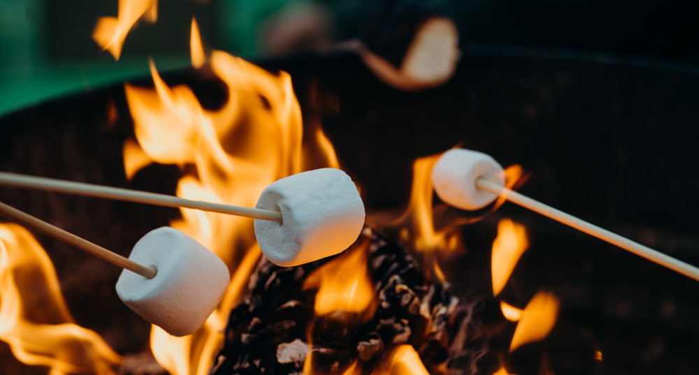 Marshmallows roosteren