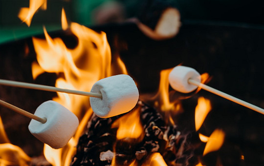 Marshmallows roosteren