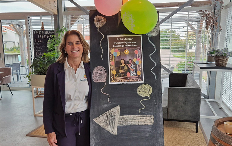Erika 12,5 jaar in dienst